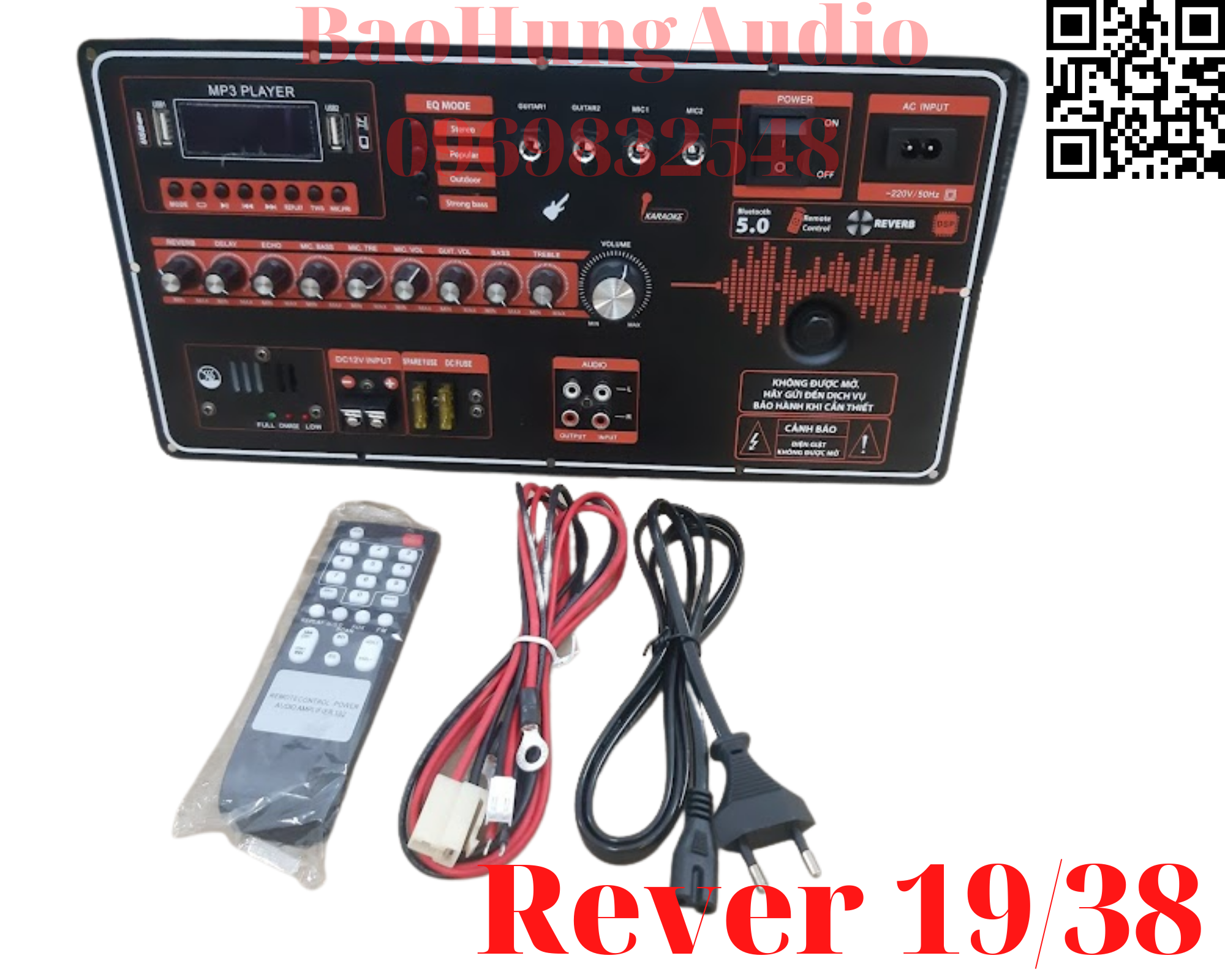 Bo công suất loa kéo reverb 19/38.